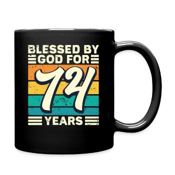 74 années de cadeaux d’anniversaire drôle de dicton - Mug uni - noir - Droite