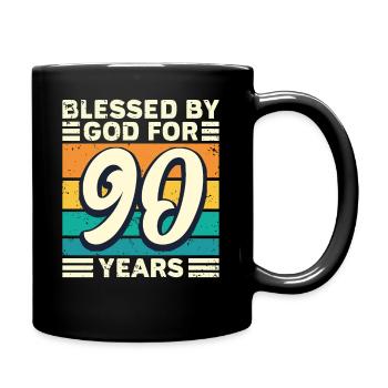 90 années de cadeau d’anniversaire drôle de dicton - Mug uni - noir - Droite