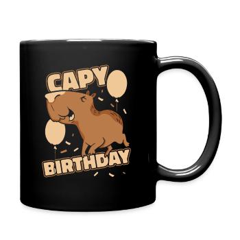 Capybara rongeur animal - Mug uni - noir - Droite
