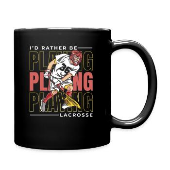 Lacrosse Sports Lacrosse Players - Full Colour Mug - black - Right