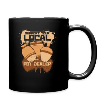 Poterie Poterie Argile Céramique Poterie - Mug uni - noir - Droite