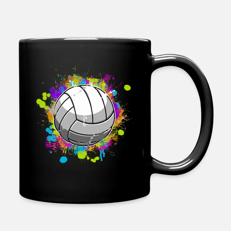 Volleyball - Tasse einfarbig - Schwarz