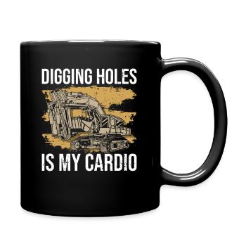 Baggerbagger Bagger Schwerer Equipmanet Opérateur - Mug uni - noir - Droite