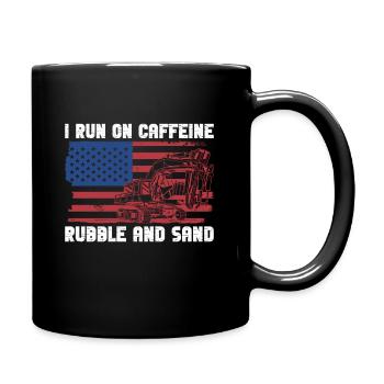 Baggerbagger Bagger USA Baggerfahrer - Mug uni - noir - Droite