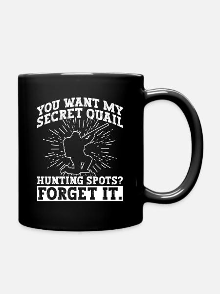 Wachteljäger Wachtel - Tasse einfarbig - Schwarz