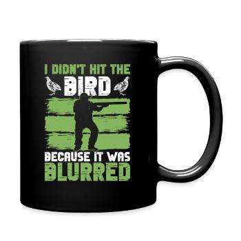 Wachteljagd Wachtel Jäger - Tasse einfarbig - Schwarz - Rechts