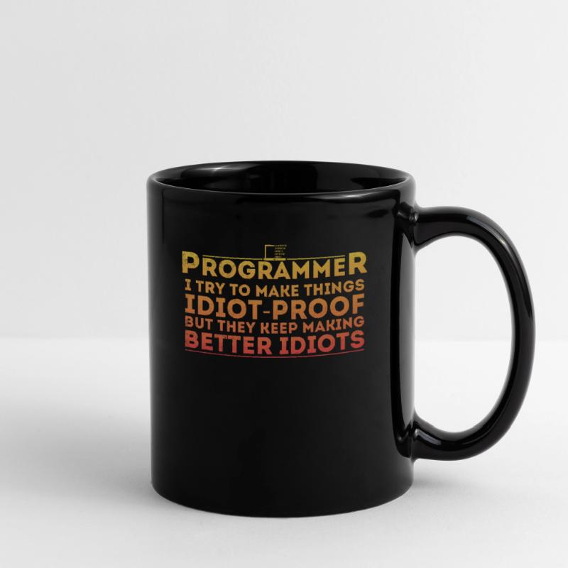 Lustiger Programmierer Humor Computer Coder Programmierung Tasse einfarbig