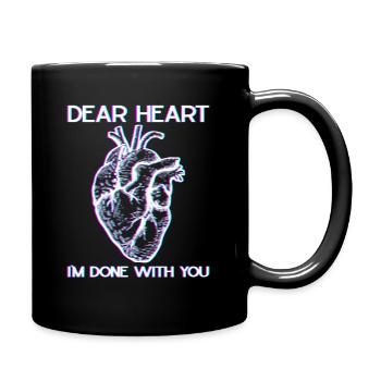 Herztransplantation Herz Opération Herzinfarkt - Mug uni - noir - Droite
