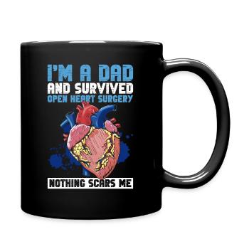 Herzoperation Herz OP Papa - Mug uni - noir - Droite