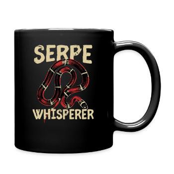 Serpe Whisperer - Schlangenflüsterer - Tasse einfarbig - Schwarz - Rechts