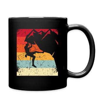 Bouldering Mountaineering Free Climbing Climbing - Full Colour Mug - black - Right