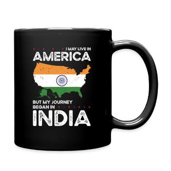 Né en Inde Inde Américains États-Unis - Mug uni - noir - Droite