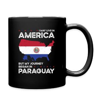 Geboren in Paraguay Paraguay Amerikaner USA - Tasse einfarbig - Schwarz - Rechts