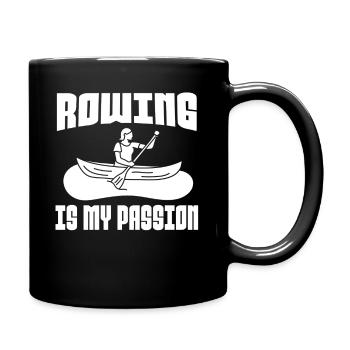Rudersport Ruderer Ruderteam Rudern Ruderverein - Tasse einfarbig - Schwarz - Rechts