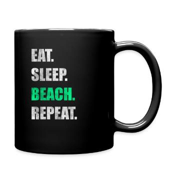 Vacances balnéaires d’été - Mug uni - noir - Droite