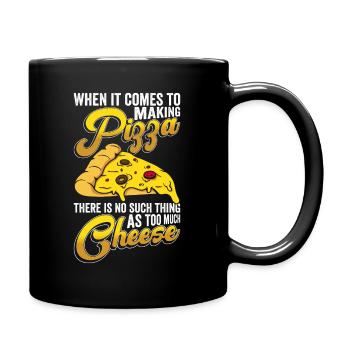 Pizza Pizzabacken Käsepizza - Mug uni - noir - Droite