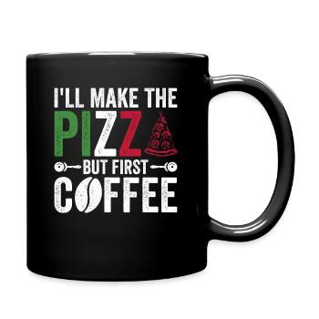 Pizza Backen Pizzabäcker Pizzaiolo - Mug uni - noir - Droite