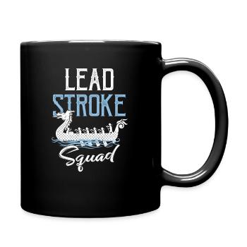 Viking Nordic Dragon Boat - Full Colour Mug - black - Right
