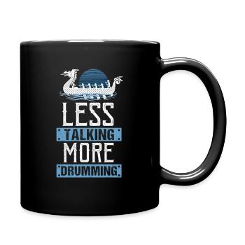 Viking Nordic Dragon Boat - Full Colour Mug - black - Right