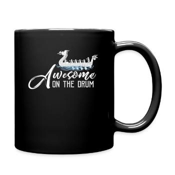 Viking Nordic Dragon Boat - Full Colour Mug - black - Right