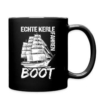 Segeln Schiffahrt Meer Segelboot Segelsport Gesche - Tasse einfarbig - Schwarz - Rechts