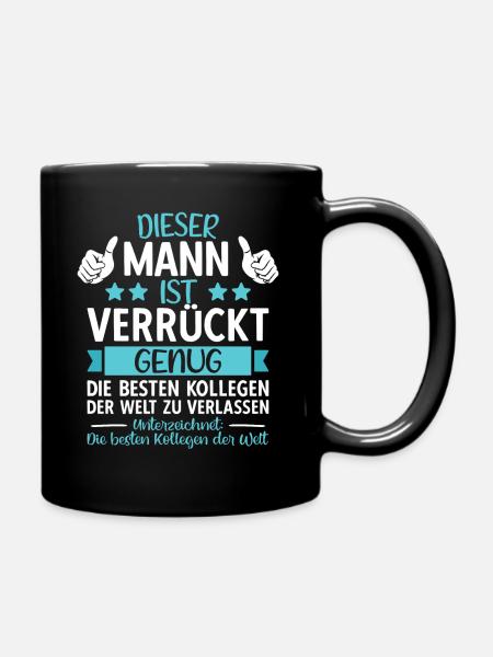 Kollege Abschied Jobwechsel Abschiedsgeschenk - Tasse einfarbig - Schwarz