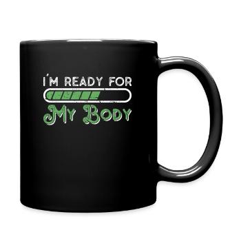 Gewichtsverlust Chirurgie Magenbypass Abnehmen - Tasse einfarbig - Schwarz - Rechts