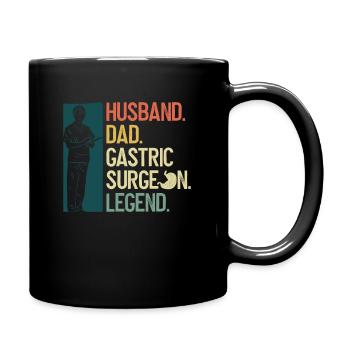 Magenchirurg Papa Bariatirc Chirurgie - Tasse einfarbig - Schwarz - Rechts