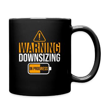Downsizing Fortschritt Magenbypass - Tasse einfarbig - Schwarz - Rechts