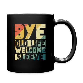 Magenbypass Bypass Gewichtsverlustchirurgie - Tasse einfarbig - Schwarz - Rechts