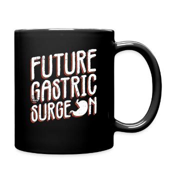 Zukünftiger Magenchirurg Bariatrische Chirurgie - Tasse einfarbig - Schwarz - Rechts