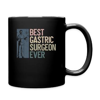 Magenchirurg Chirurg Adipositaschirurgie - Tasse einfarbig - Schwarz - Rechts
