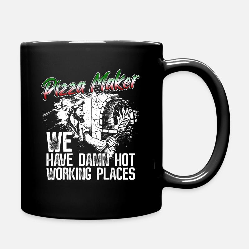Pizza Pizzabäcker Pizzabacken - Tasse einfarbig - Schwarz