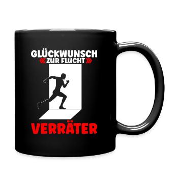 Jobwechsel Abschied Letzter Arbeitstag Beruf Arbei - Tasse einfarbig - Schwarz - Rechts