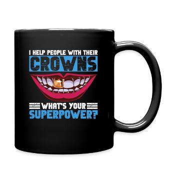 Zahntechniker - Tasse einfarbig - Schwarz - Rechts
