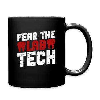 Zahntechniker - Tasse einfarbig - Schwarz - Rechts