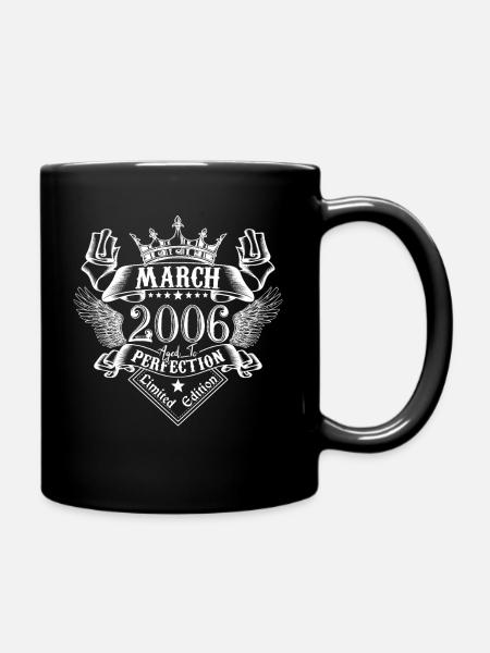 März 2006 | März 2006 Jubiläum 2006 - Tasse einfarbig - Schwarz