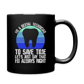 Kieferorthopädie Zahnlabortechniker - Mug uni - noir - Droite