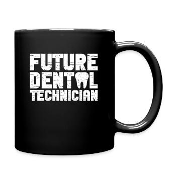 Zahntechniker Zahntechniker Abschluss - Tasse einfarbig - Schwarz - Rechts