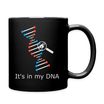Its in my DNA - Tasse einfarbig - Schwarz - Rechts