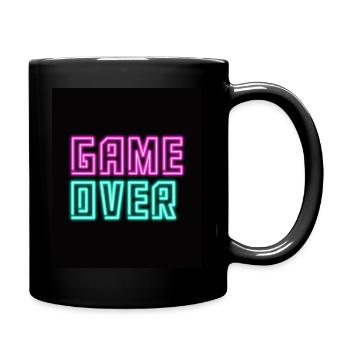 Game Over - Tasse einfarbig - Schwarz - Rechts