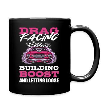 Drag Racing Drag Racer Drag Race Motor Sport - Tasse einfarbig - Schwarz - Rechts