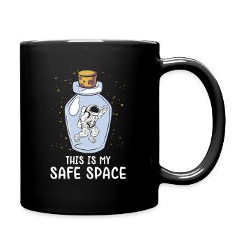Weltraum Astronaut Starry Mystische Astronomie - Tasse einfarbig - Schwarz - Rechts