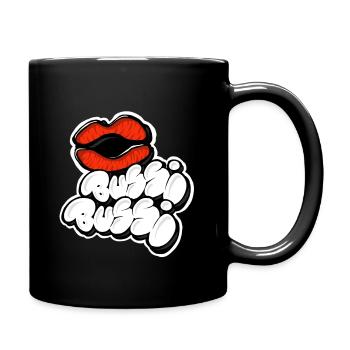 Bussi Bussi - Tasse einfarbig - Schwarz - Rechts