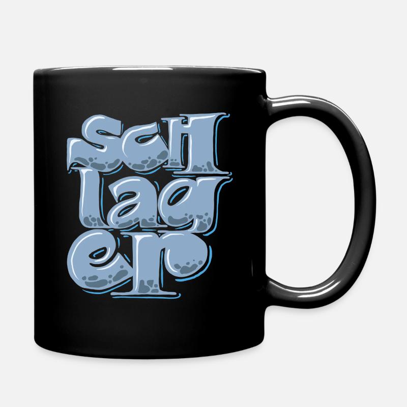 Schlager - Tasse einfarbig - Schwarz