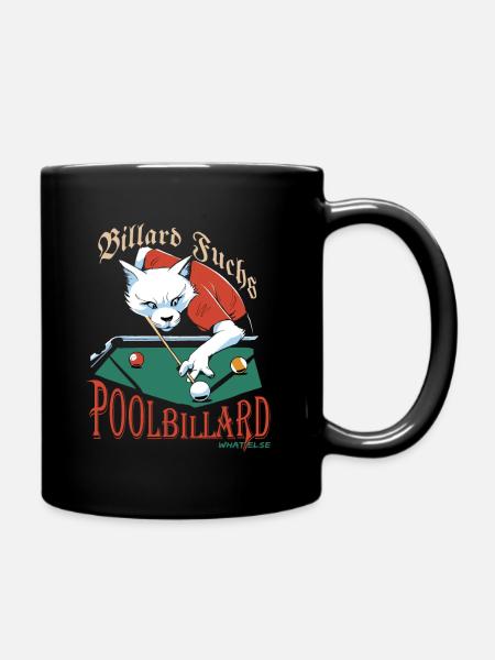 Billard de billard quoi d’autre, renard de billard avec dire - Mug uni - noir