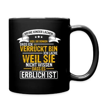 Eltern Verrückt Muttertag Vatertag Geschenk Liebli - Tasse einfarbig - Schwarz - Rechts