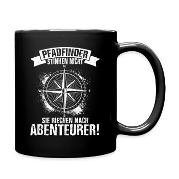 Pfadfinder Stinken Nicht Sie Riechen Nach Abenteue - Tasse einfarbig - Schwarz - Rechts
