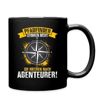 Pfadfinder Stinken Nicht Sie Riechen Nach Abenteue - Tasse einfarbig - Schwarz - Rechts
