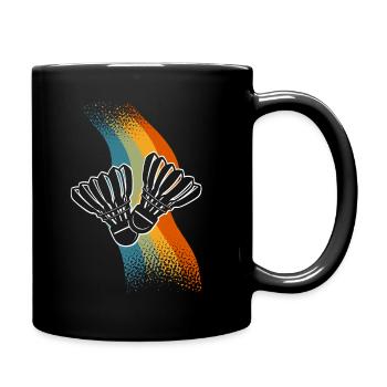 Badminton - Tasse einfarbig - Schwarz - Rechts